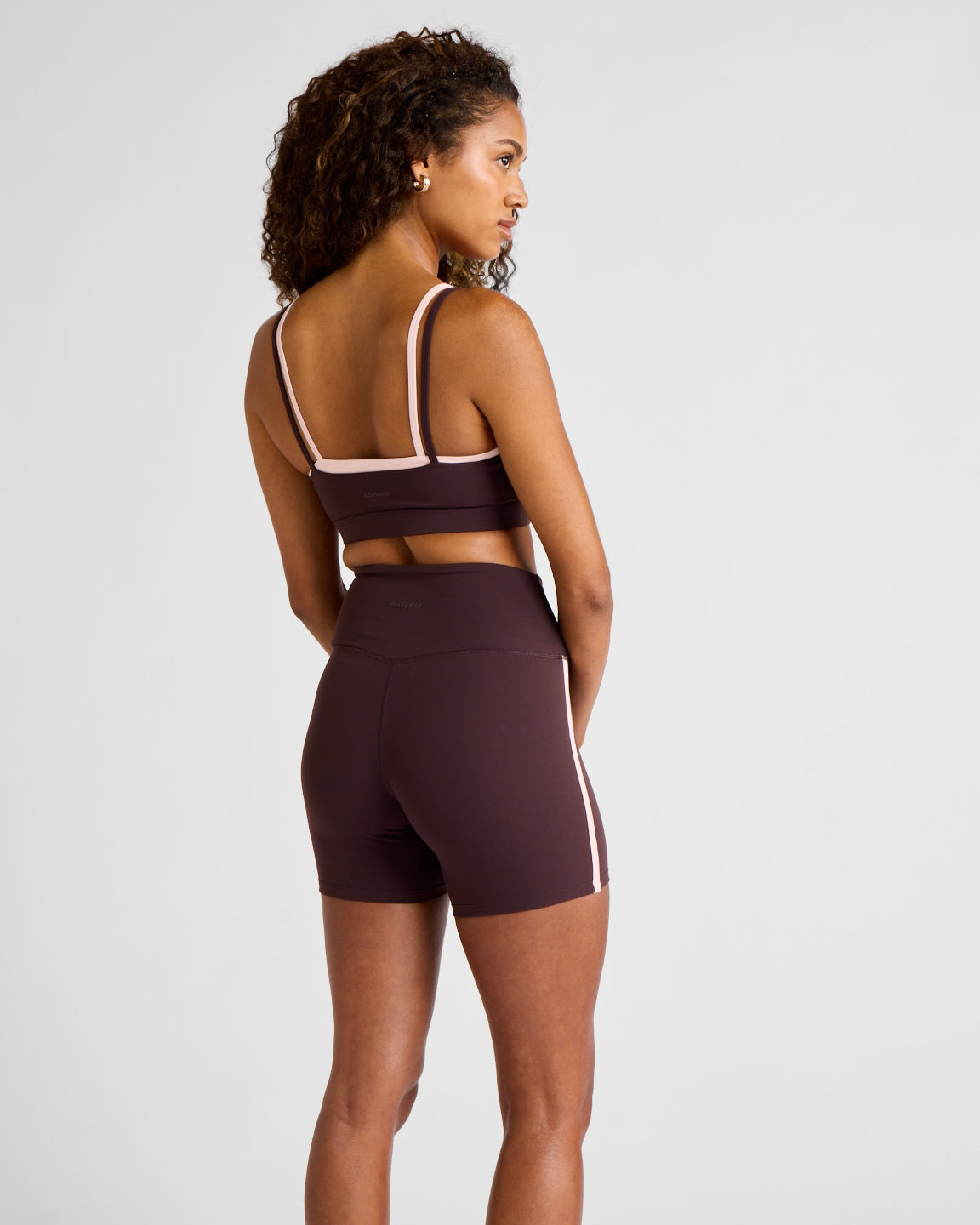 All Fenix Cloudcore 5" V-Waist Bike Shorts- Espresso/Rosequartz