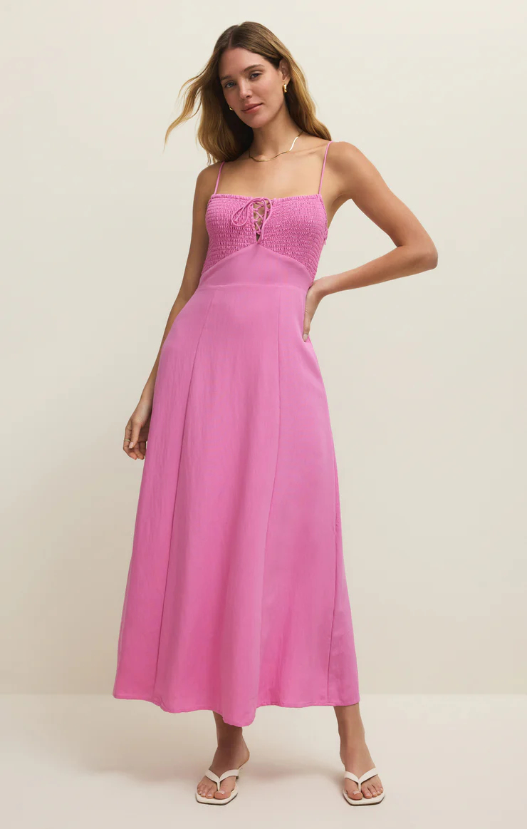 Z Supply Granada Airy Gauze Maxi Dress- Spanish Rose
