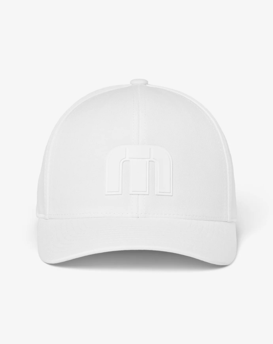 Travis Mathew Bahamas Tech Snapback Hat- White