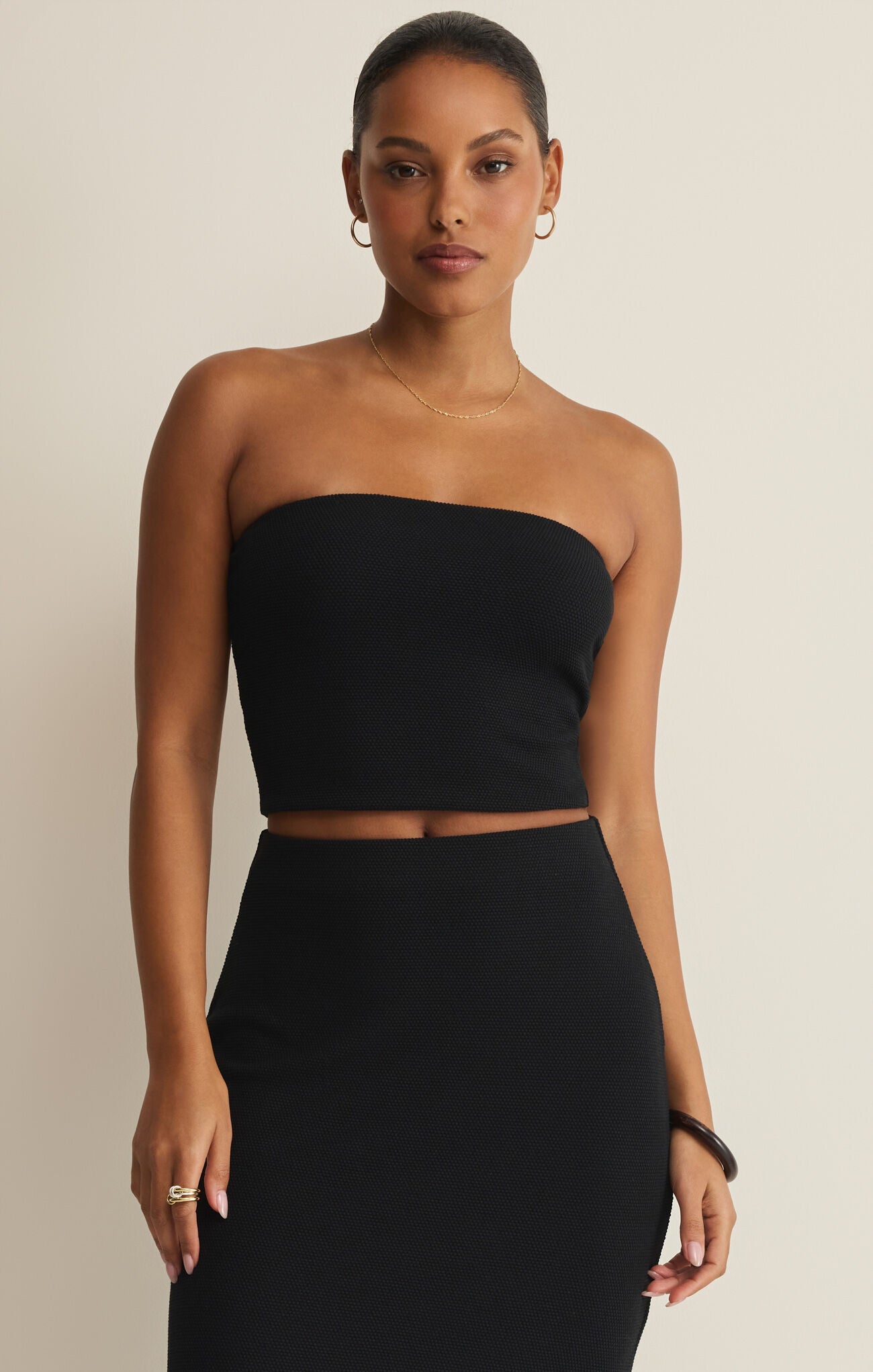 Z Supply Caffari Tube Top- Black