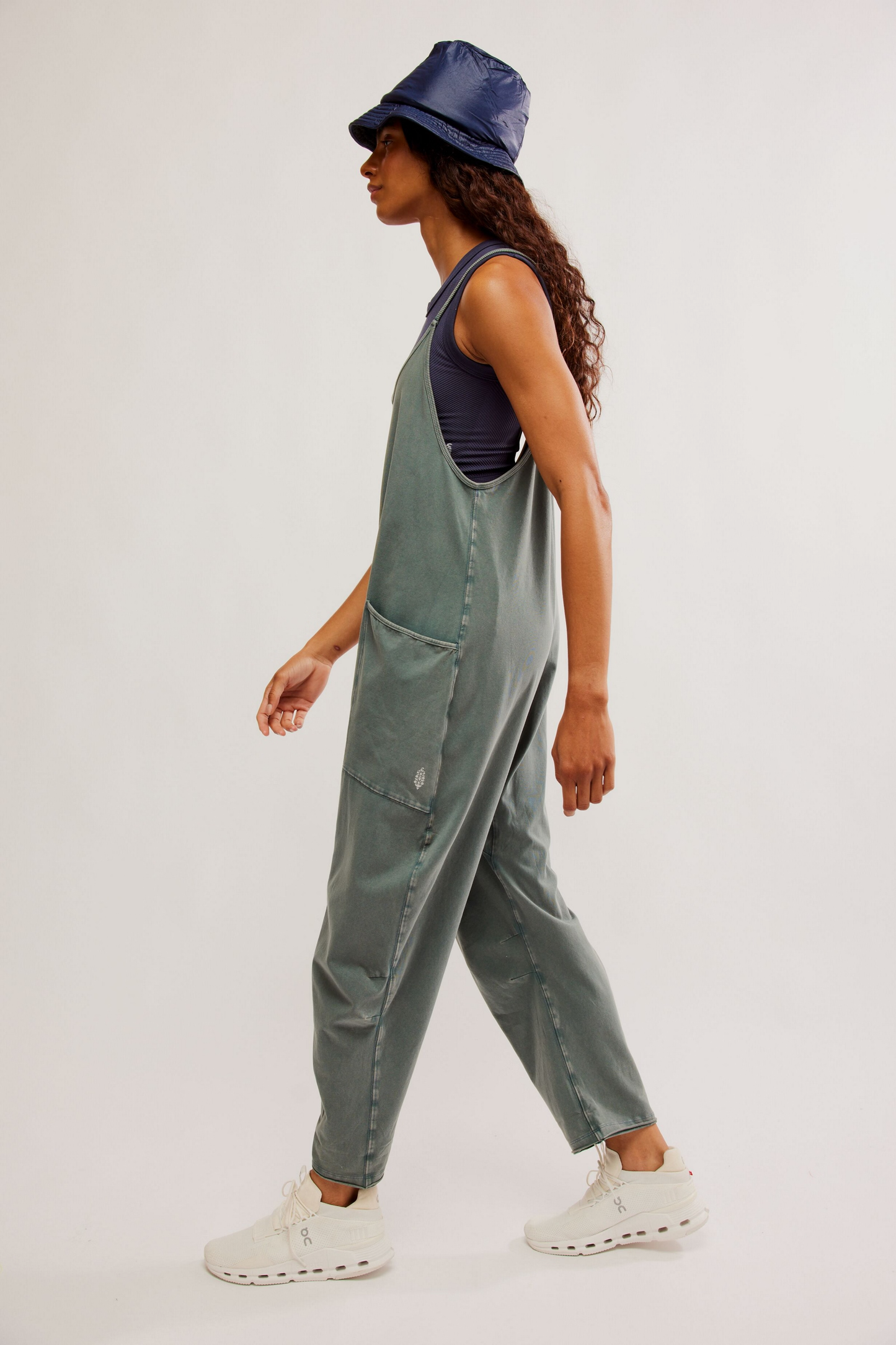 Free People Hot Shot Onesie- Midnight Jade