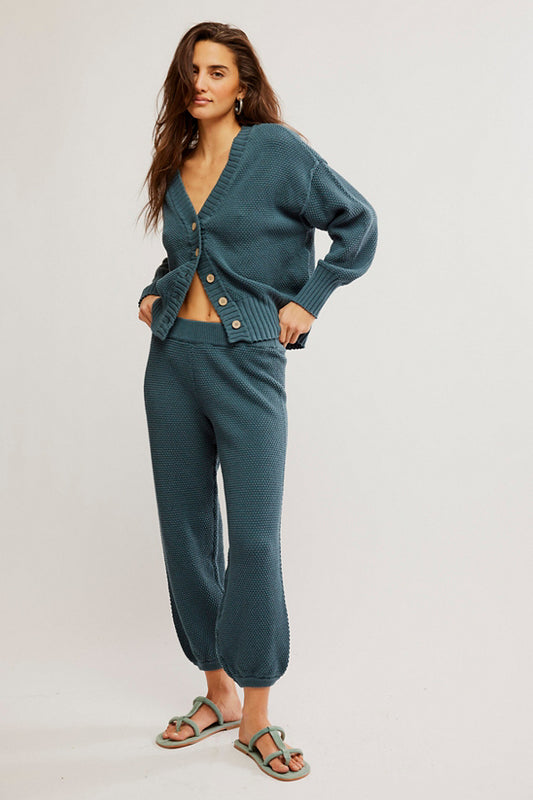 Free People Cardi Set- Balsam