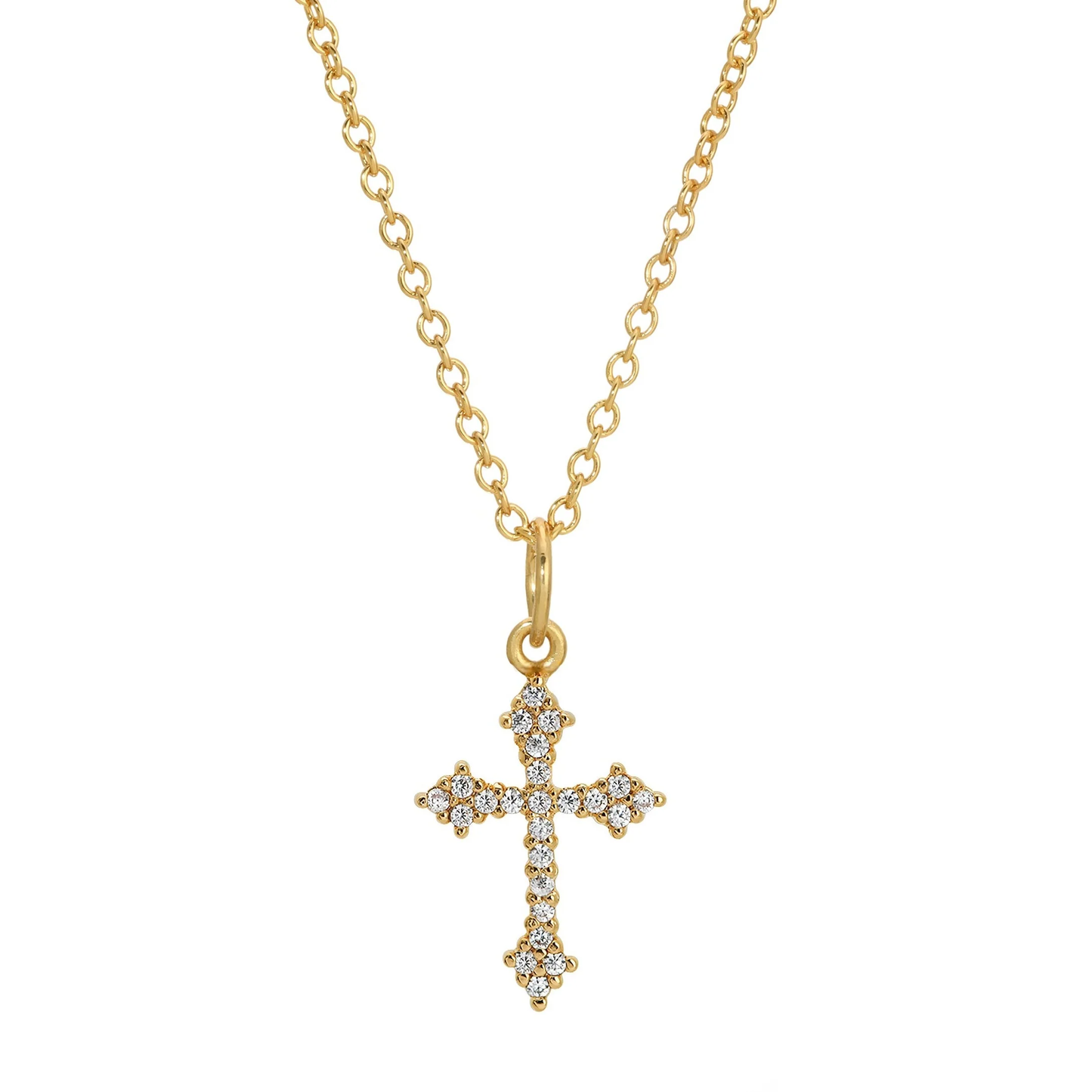 Jurate Lourdes Cross Necklace