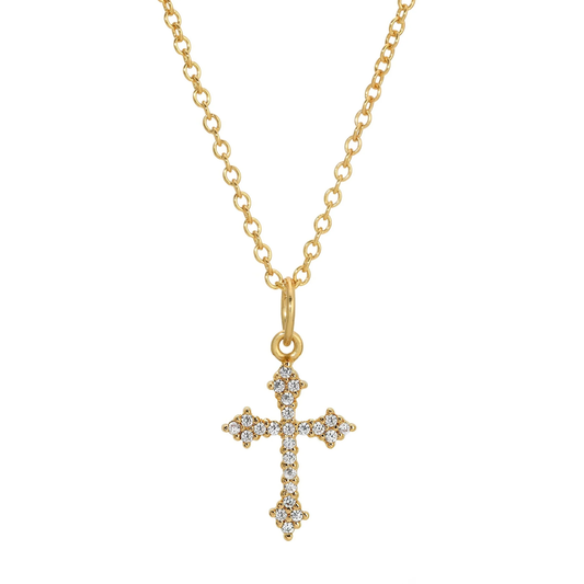 Jurate Lourdes Cross Necklace