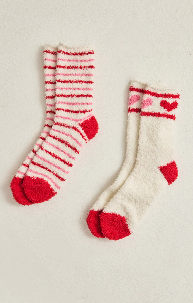 Z Supply 2- Pack Plush Stripe Socks