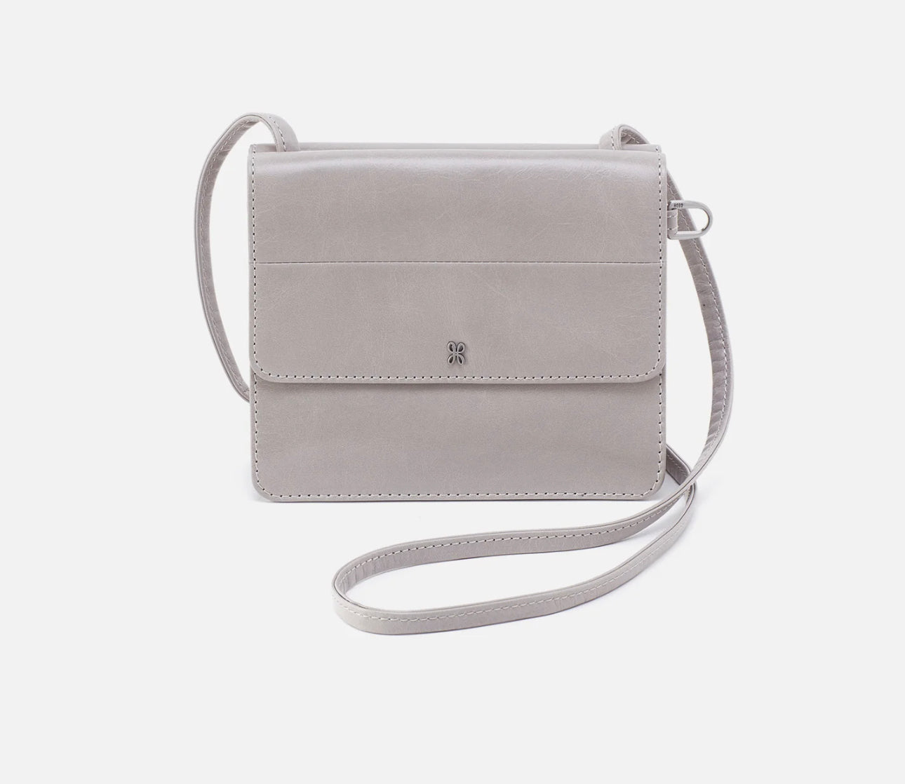 HOBO Jill Wallet Crossbody- Light Grey