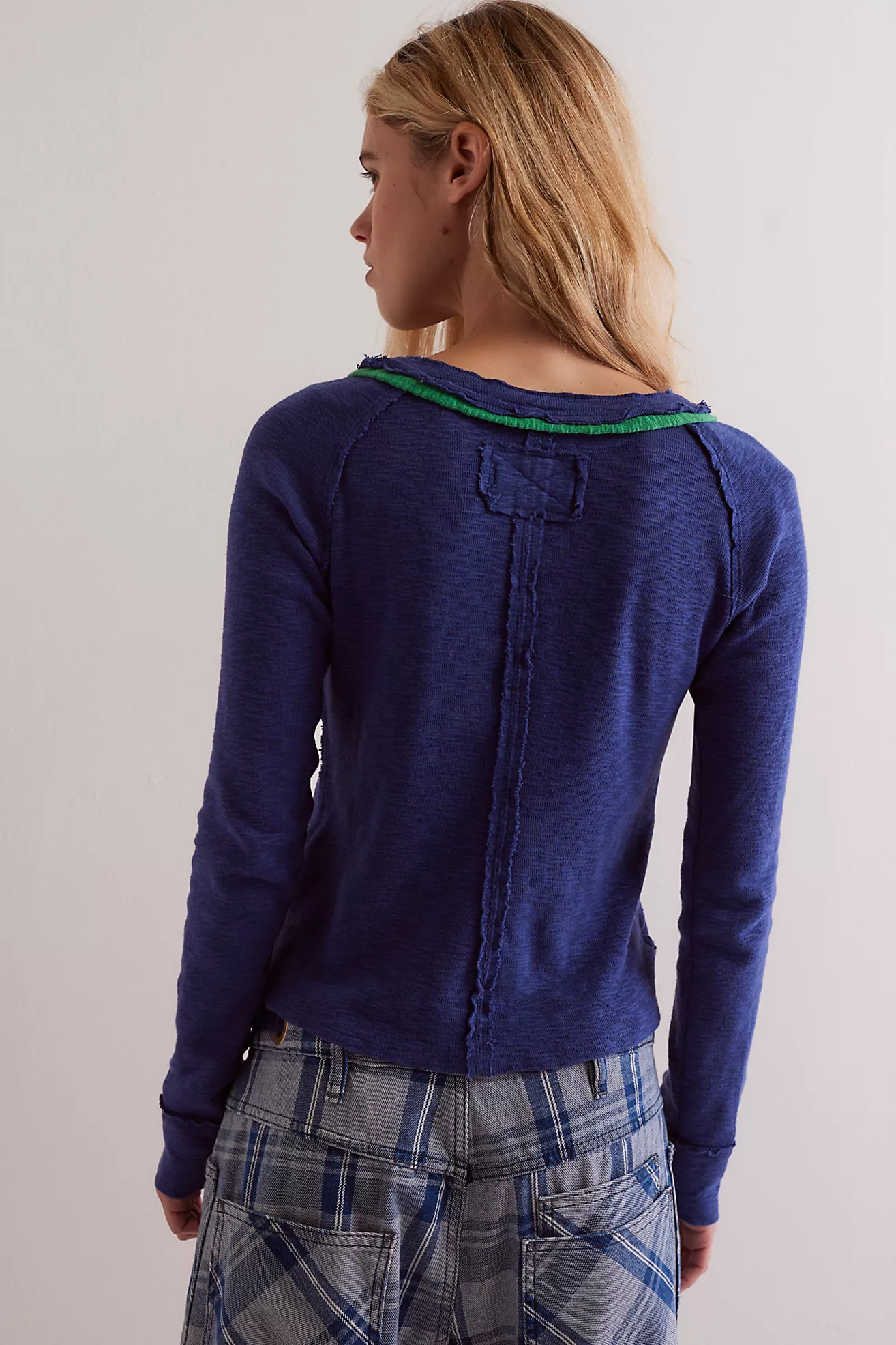 Free People Tipton Cardi- Indigo Combo