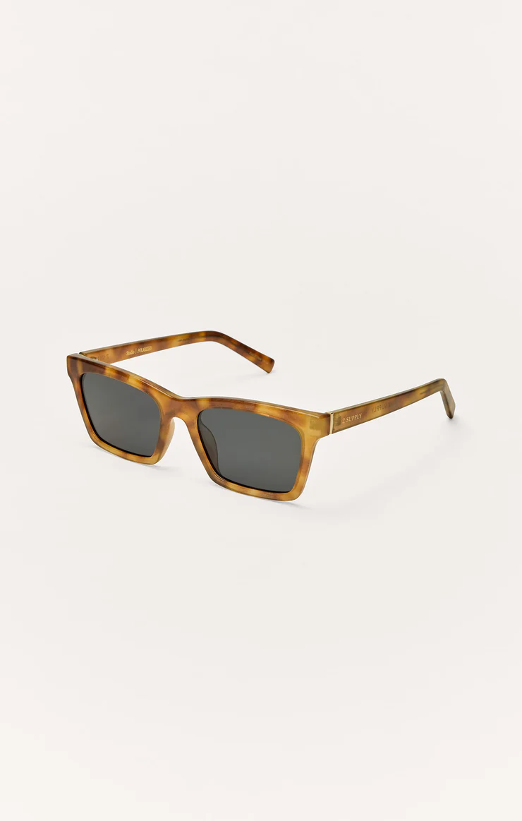 Z Supply Studio Polarized Sunglasses- Brown Tort/ Grey