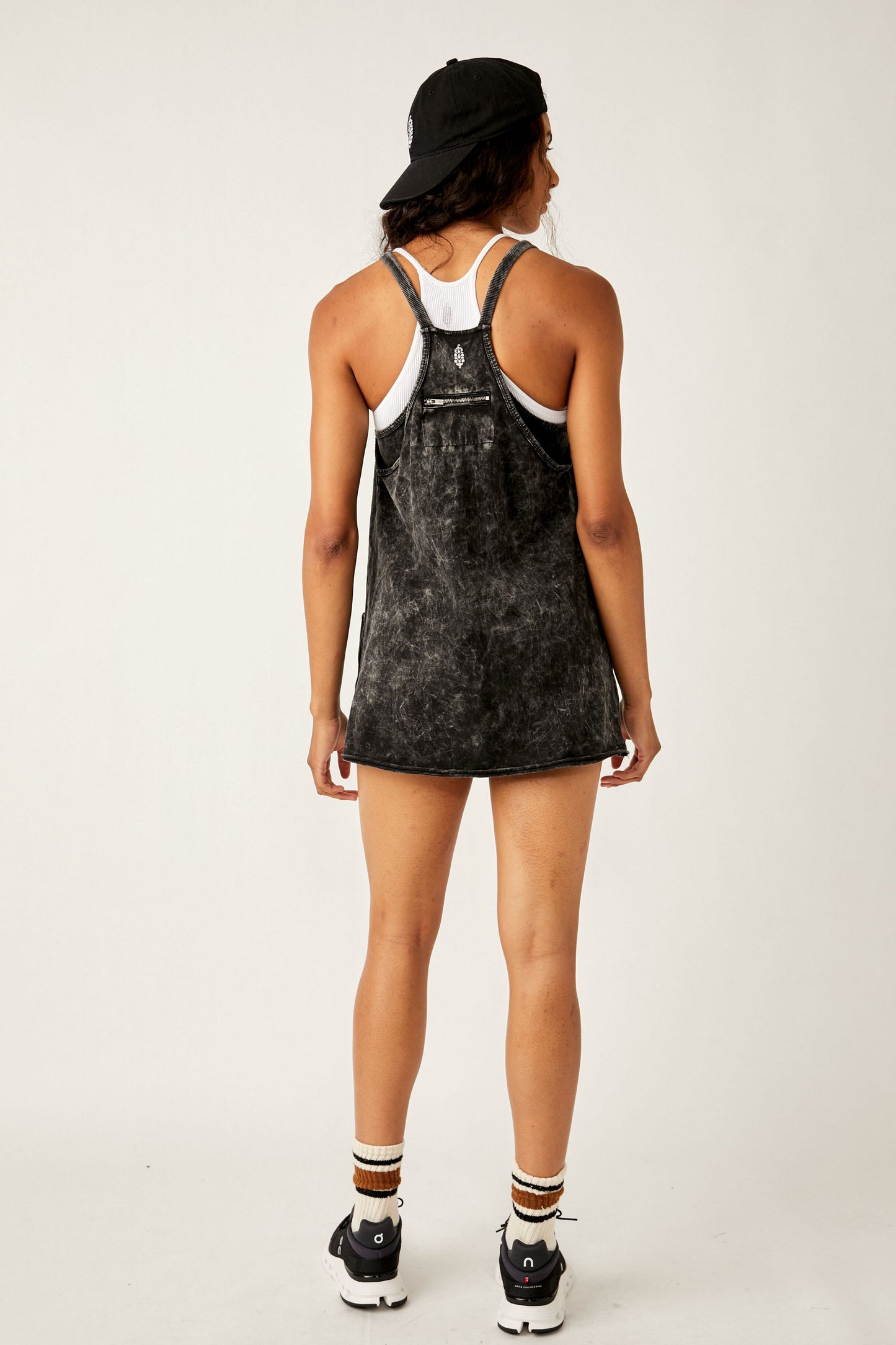 Free People Hot Shot Mini Dress- Black