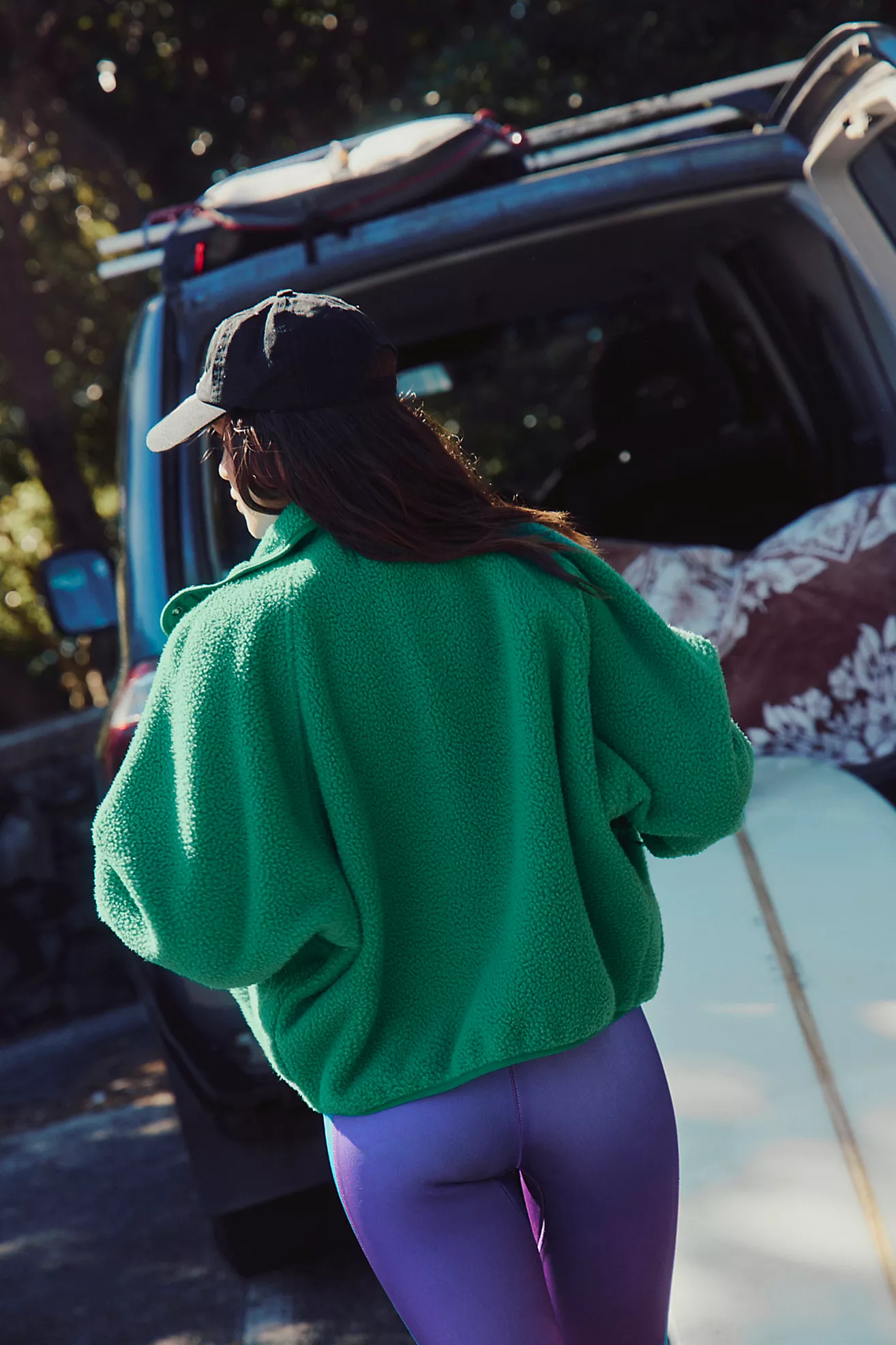 Free People Hit The Slopes Jacket- Green Glow