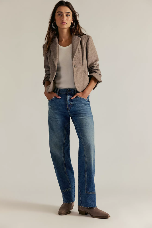 Free People Risk Taker Mid-Rise Jeans- Chance