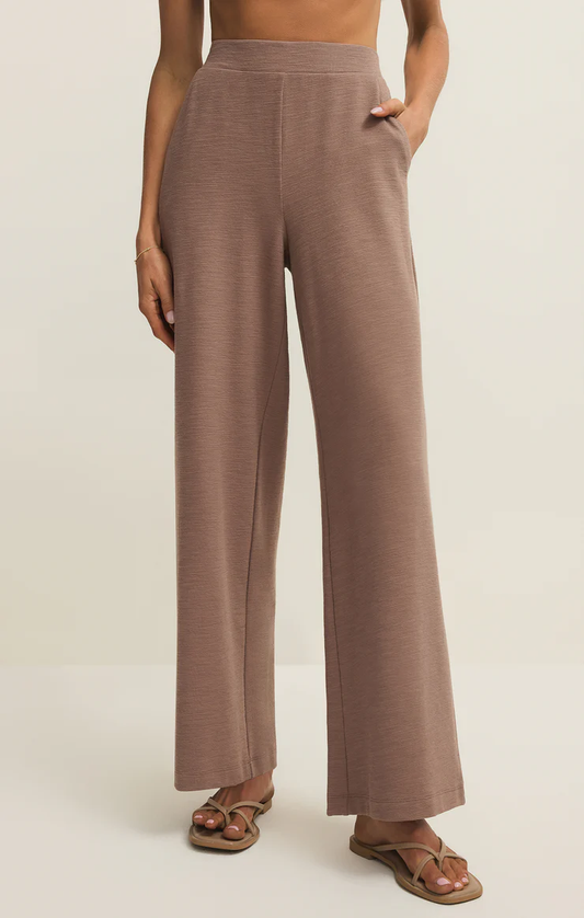 Z Supply Andre Wide Leg Pant- Milk Shake