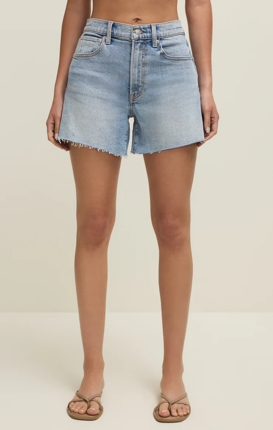 Z Supply Jonah Mid Rise Denim Short-Avalon