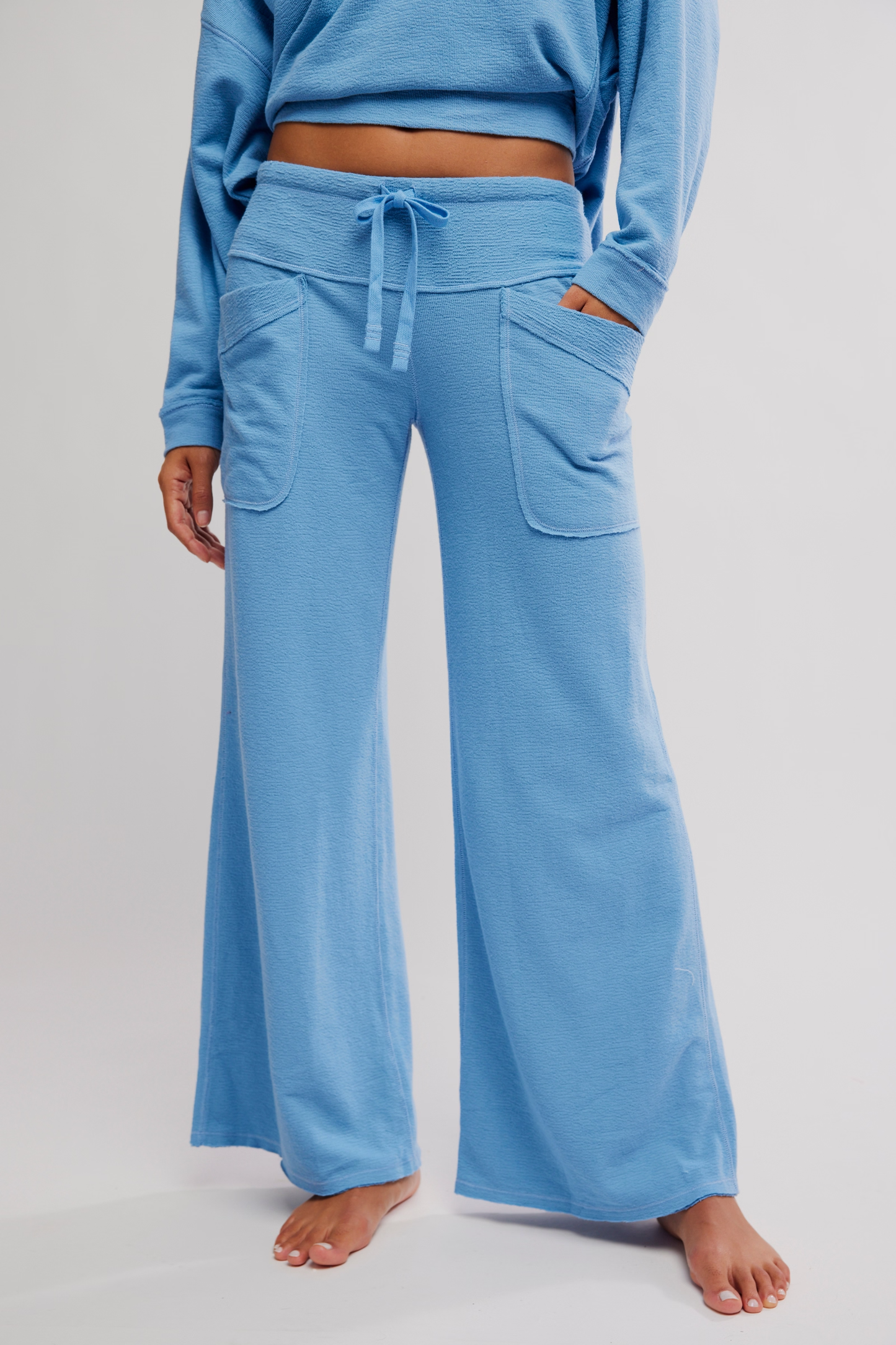 Free People Staycation Lounge Pant- Blissful Blue