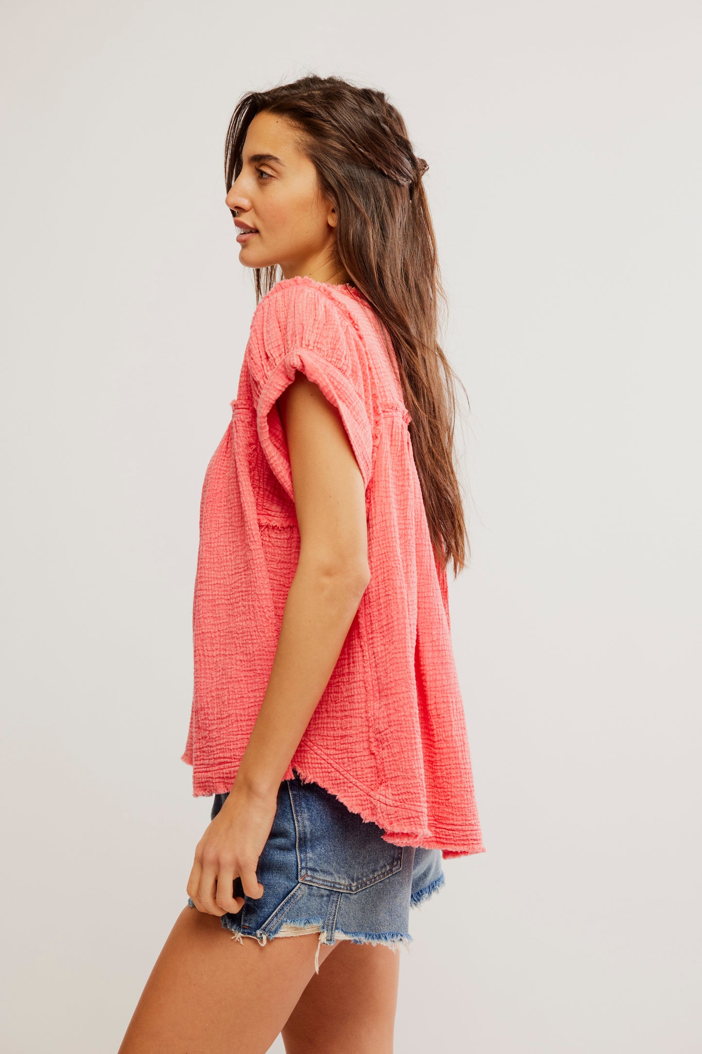 Free People Horizons Double Cloth- Coral Paradise