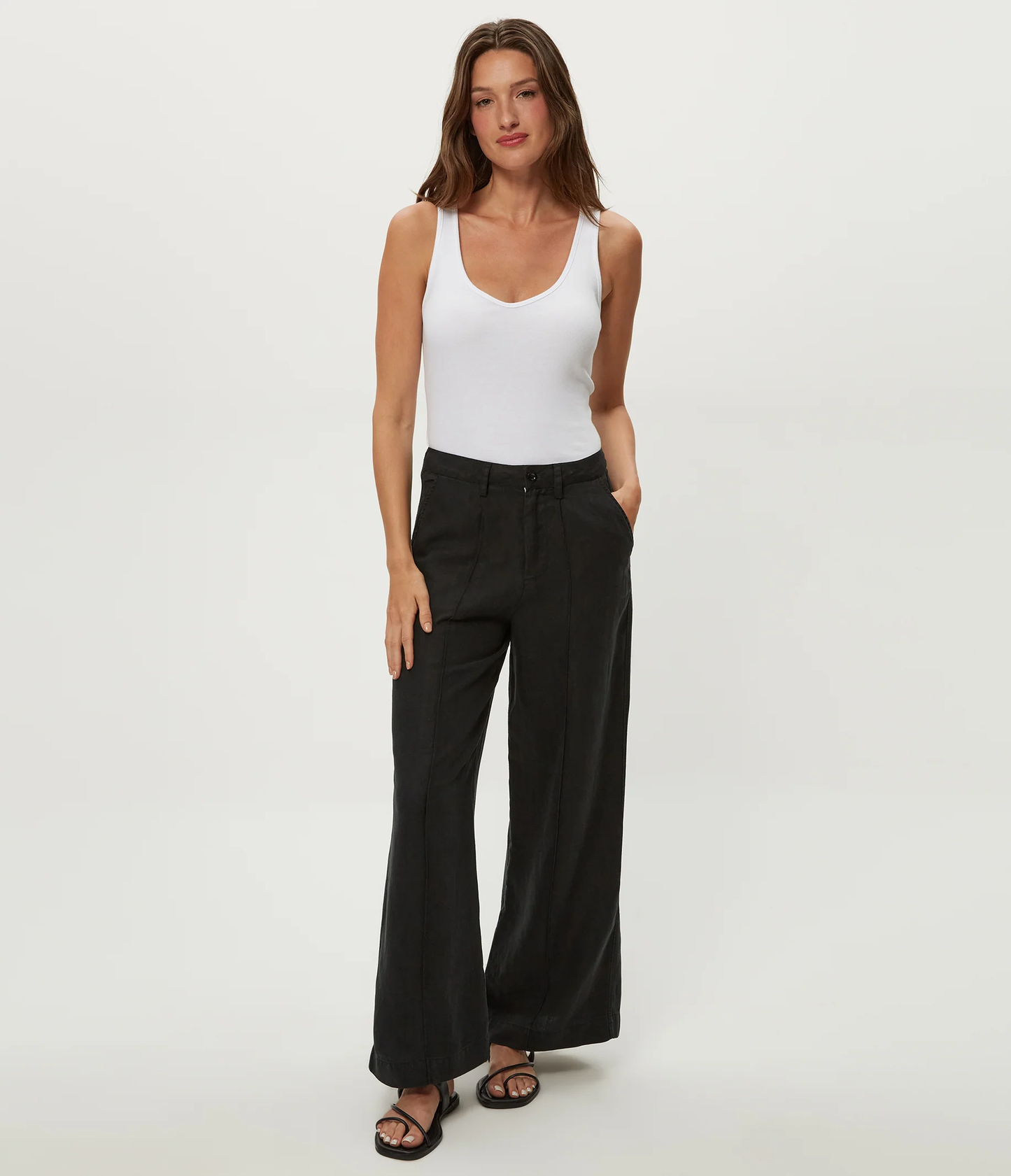 Michael Stars April Linen Trouser - Nocturnal