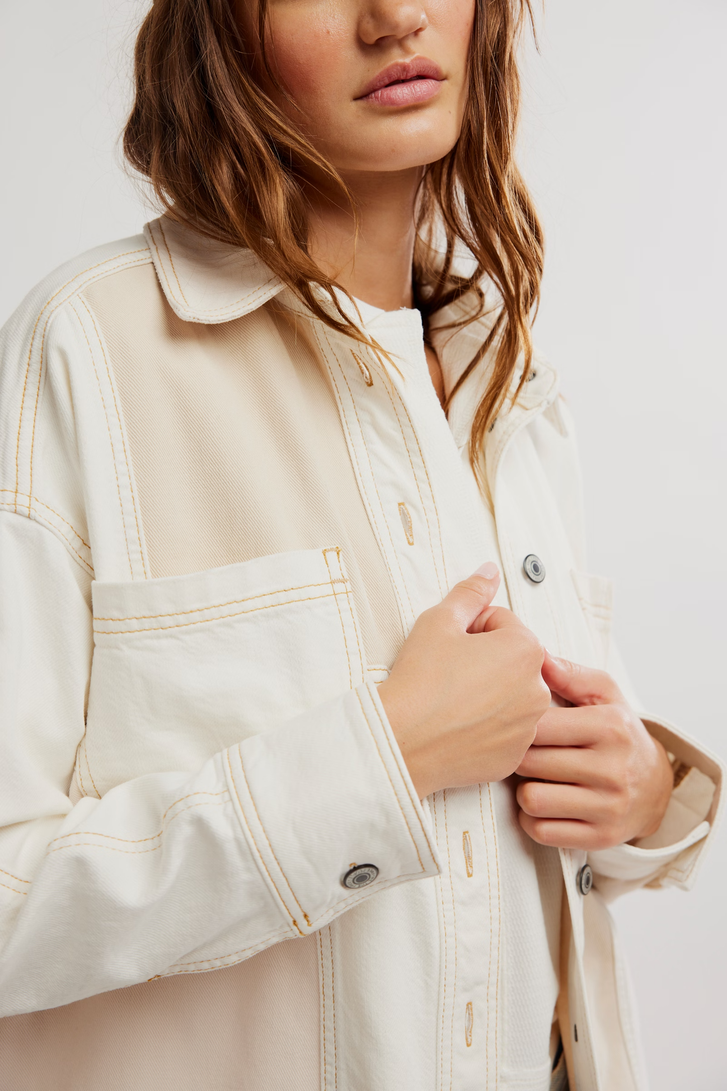 Free People Mountain Roads Jacket- Ivory