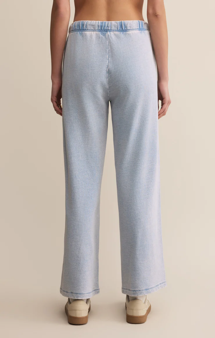Z Supply Hunter Knit Denim Pant- Washed Indigo