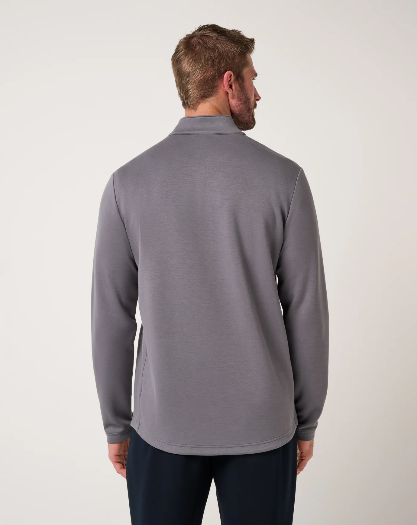 Travis Mathew Fibercloud Quarter Zip- Heather Grey