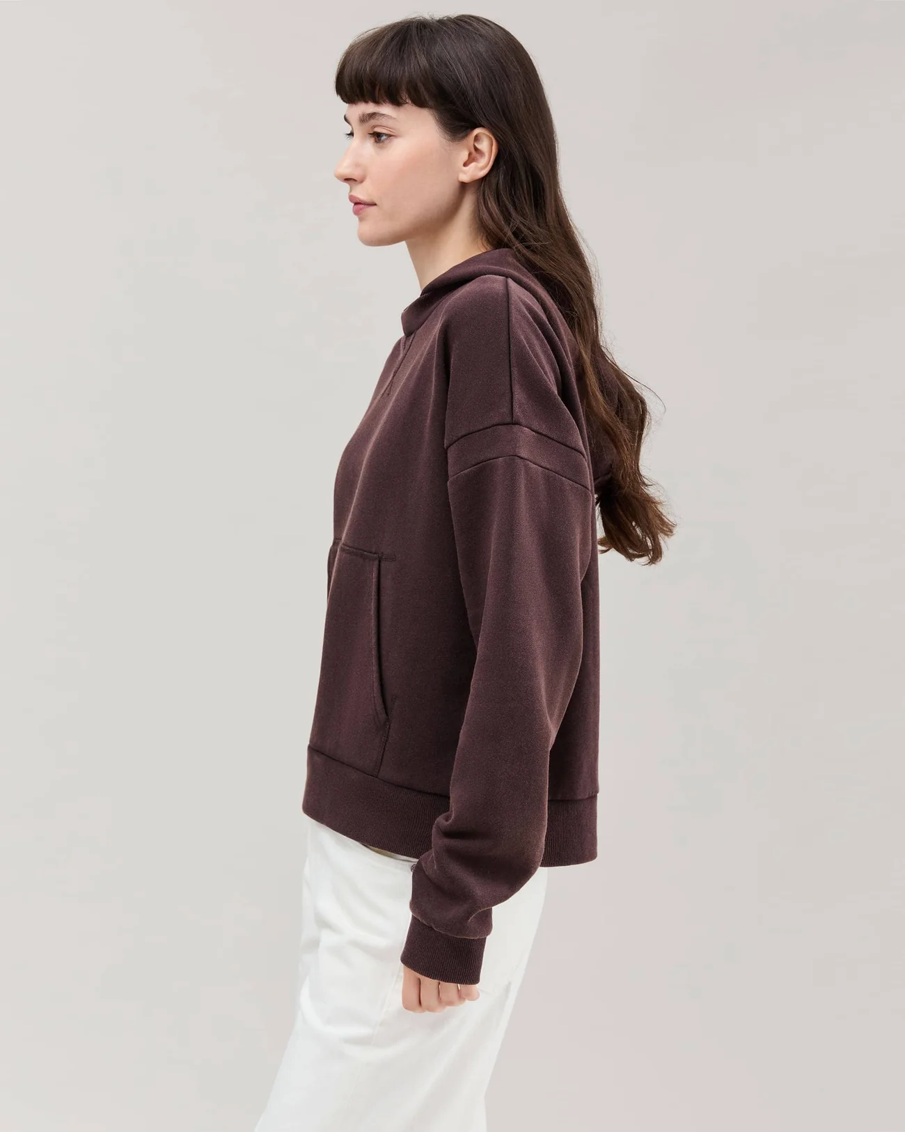 Richer Poorer Recycled Fleece Hoodie- Mineral Ganache