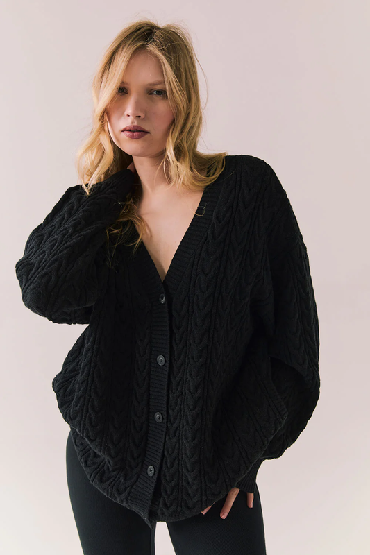 Chaser Pierre true Black Cardigan
