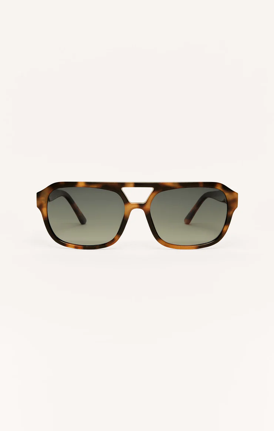 Z Supply After Hours Polarized Sunglasses- Dark Tort