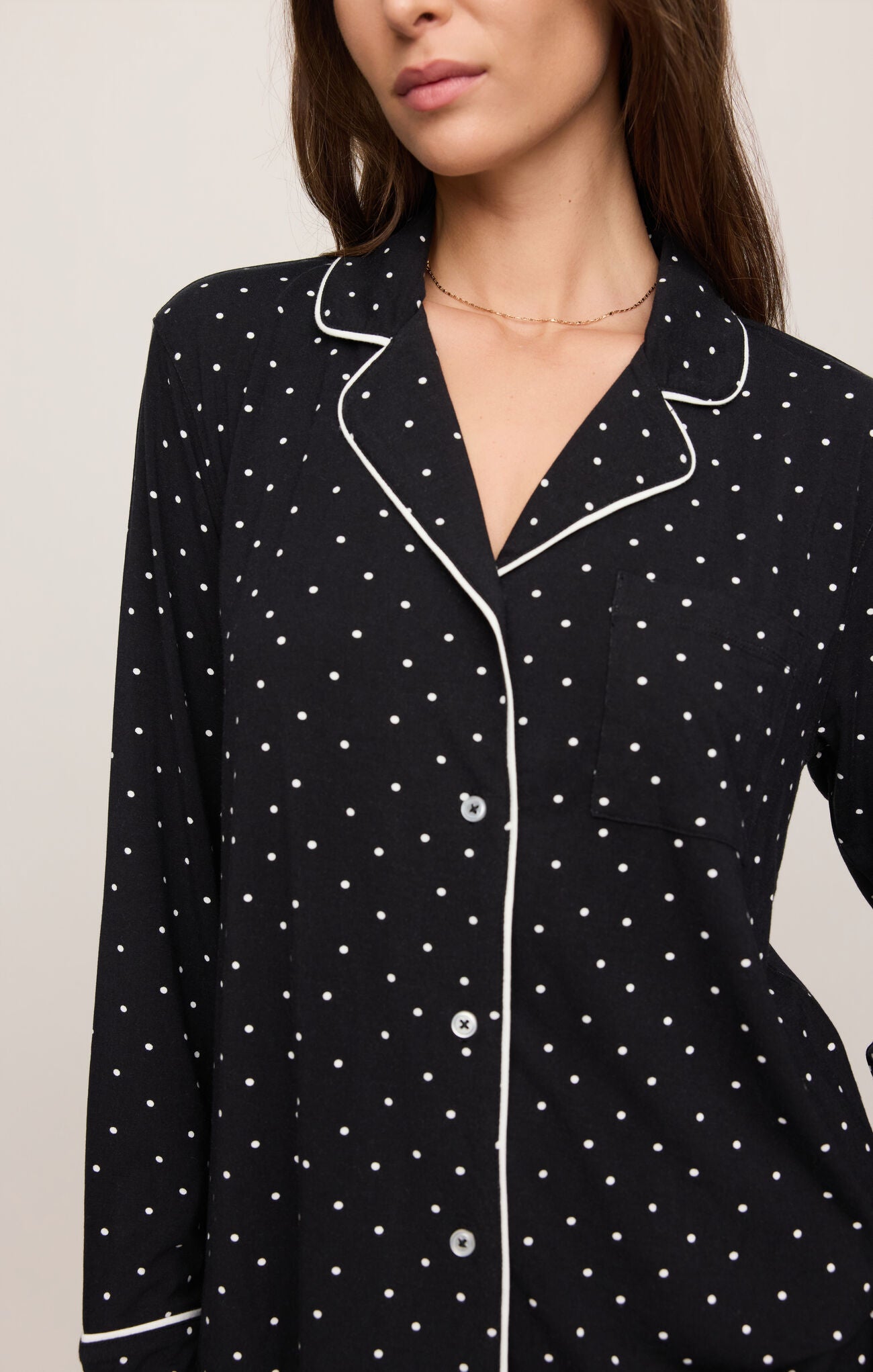 Z Supply Luxe Dot PJ Top