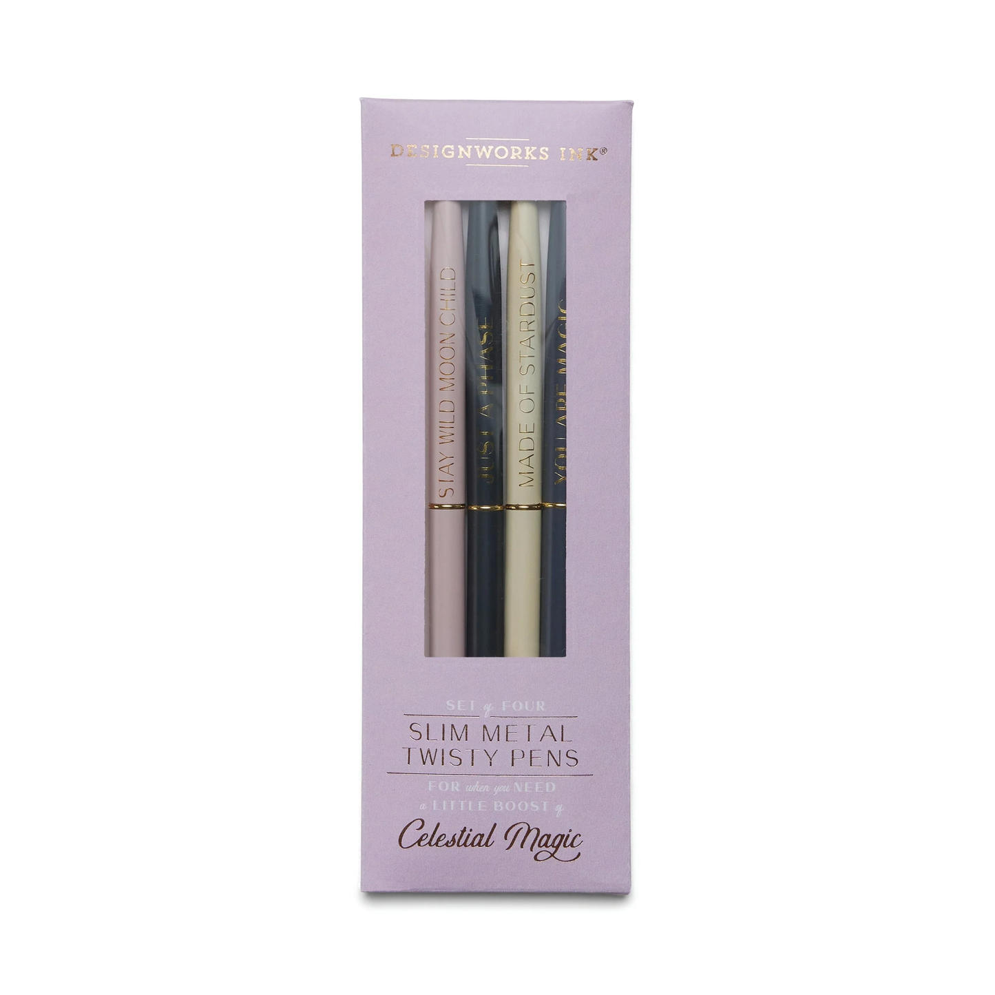 Slim Metal Twisty Pens- Celestial