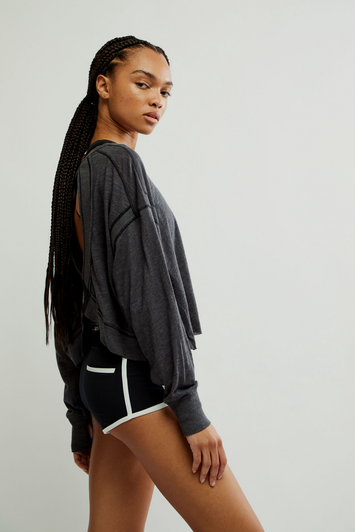 Free People My Time Layer- Black