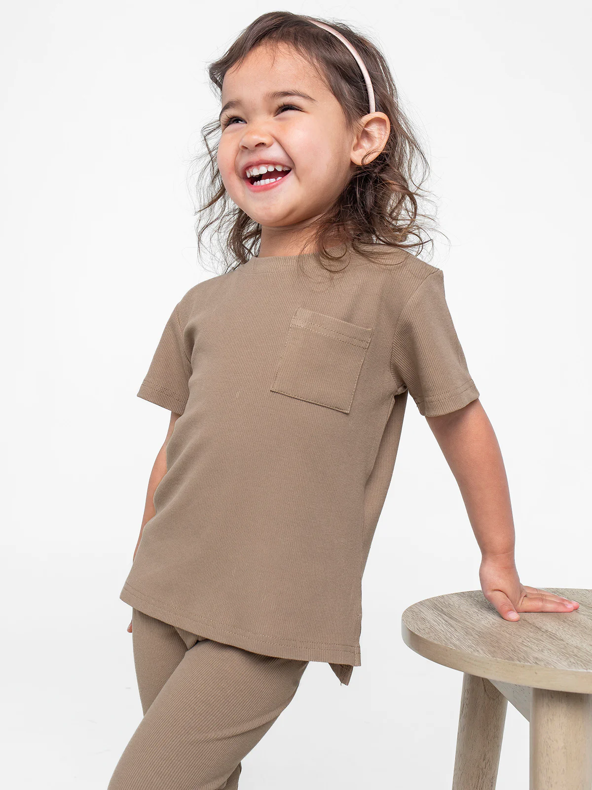 Little Bipsy Robbed Tee- Taupe