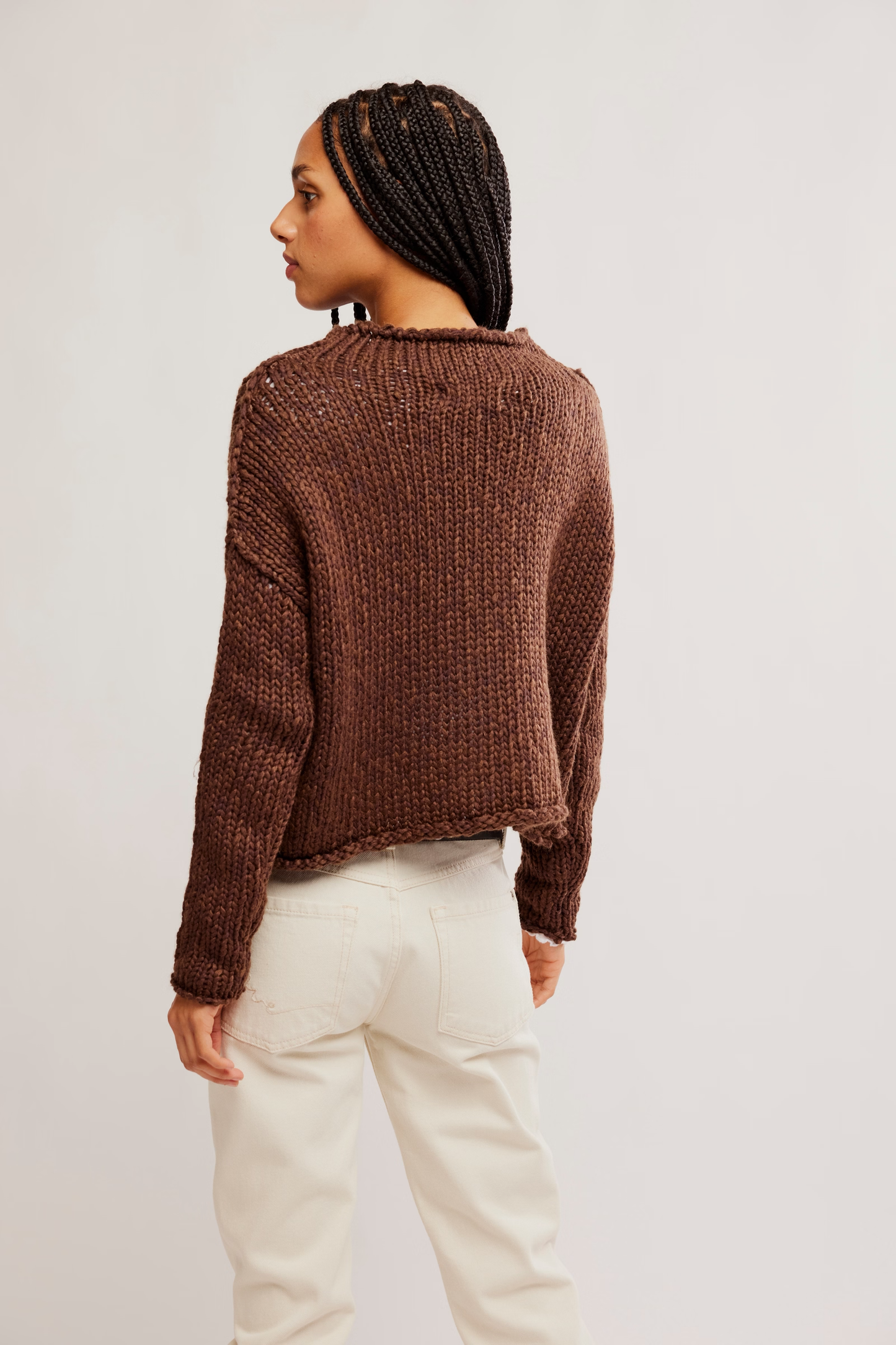 Free People Opal Sweater- Chicory Coffee