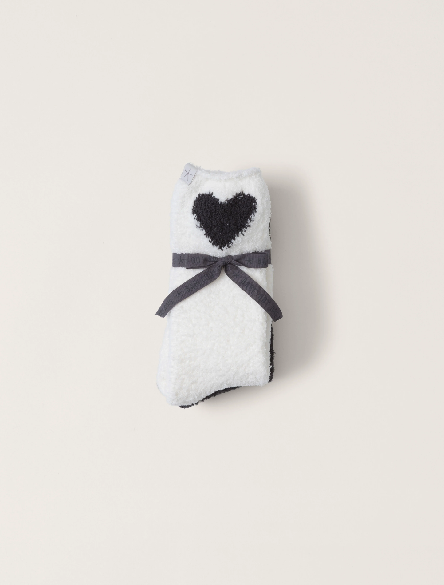 Barefoot Dreams Cozychic® Heart Print Sock Set- Carbon