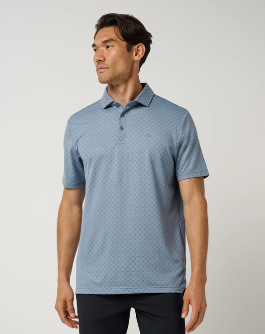 Travis Mathew Final Drive Geo Polo- Rain Washed