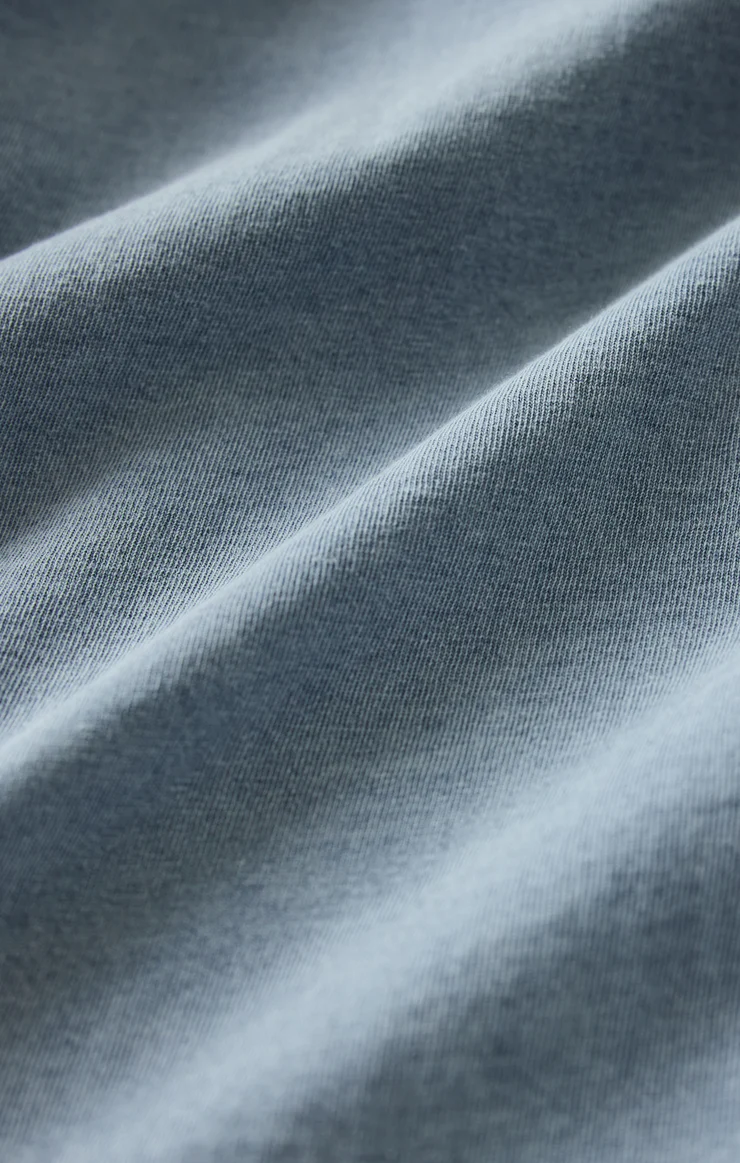 Z Supply Sloane V-Neck Jersey Denim Tank- Ocean Air Indigo