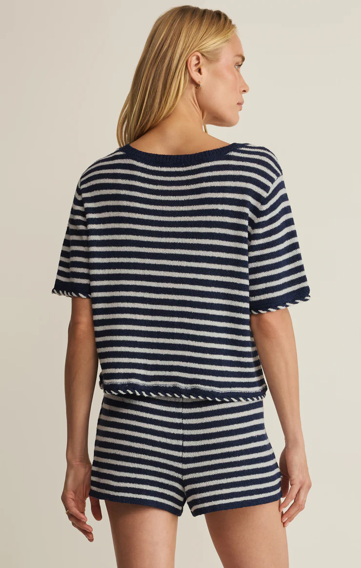 Z Supply Patton Sweater Top- Eclipse