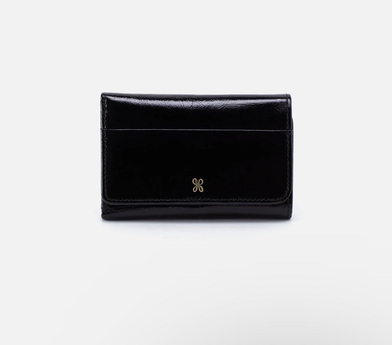 HOBO Jill Trifold Wallet- Black