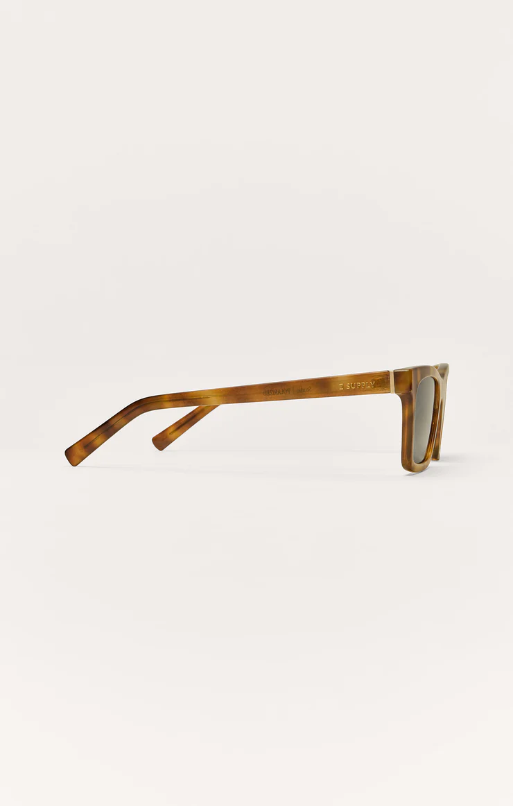 Z Supply Studio Polarized Sunglasses- Brown Tort/ Grey