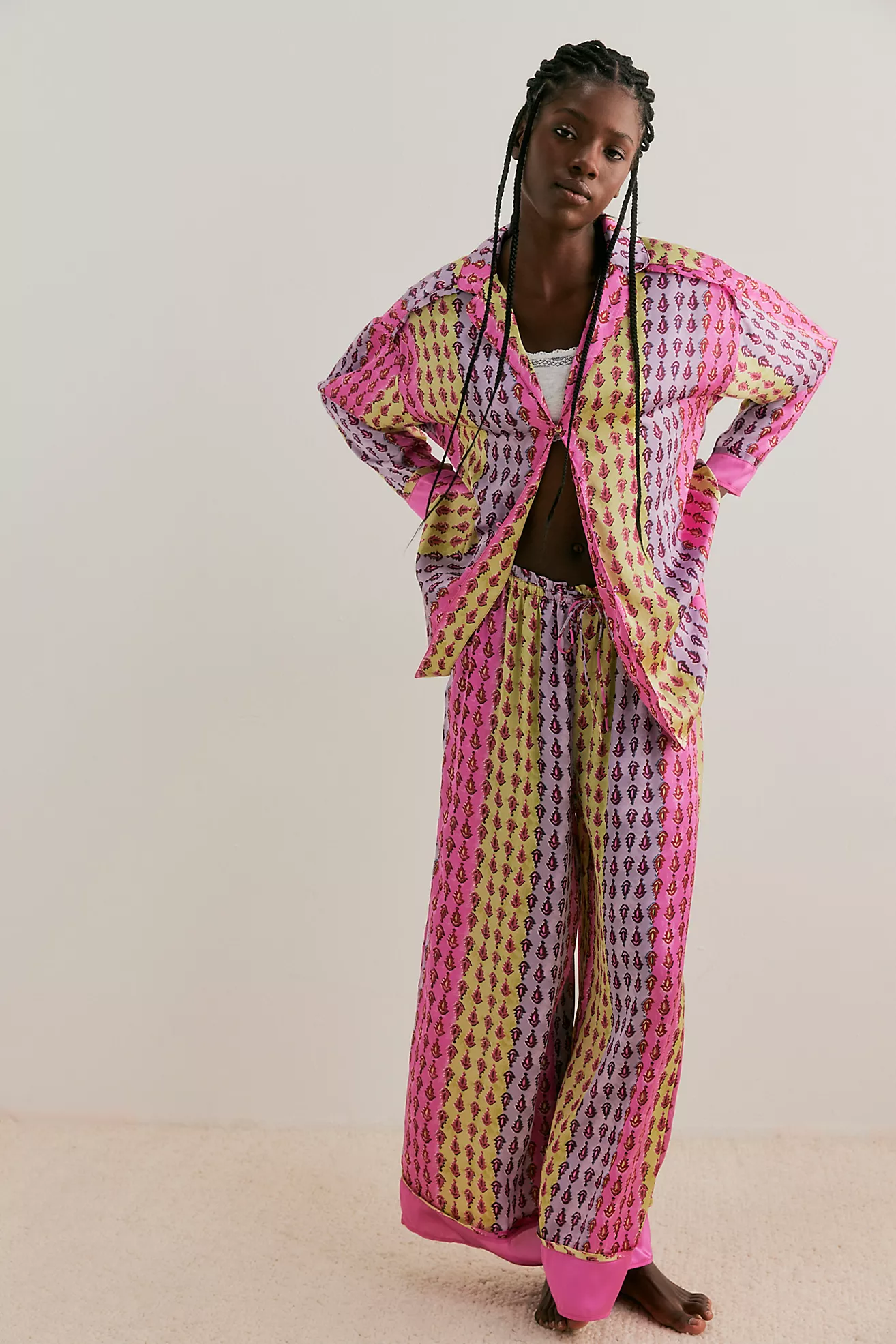 Free People Dreamy Days Solid PJ- Frenzy Combo