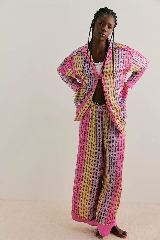 Free People Dreamy Days Solid PJ- Frenzy Combo