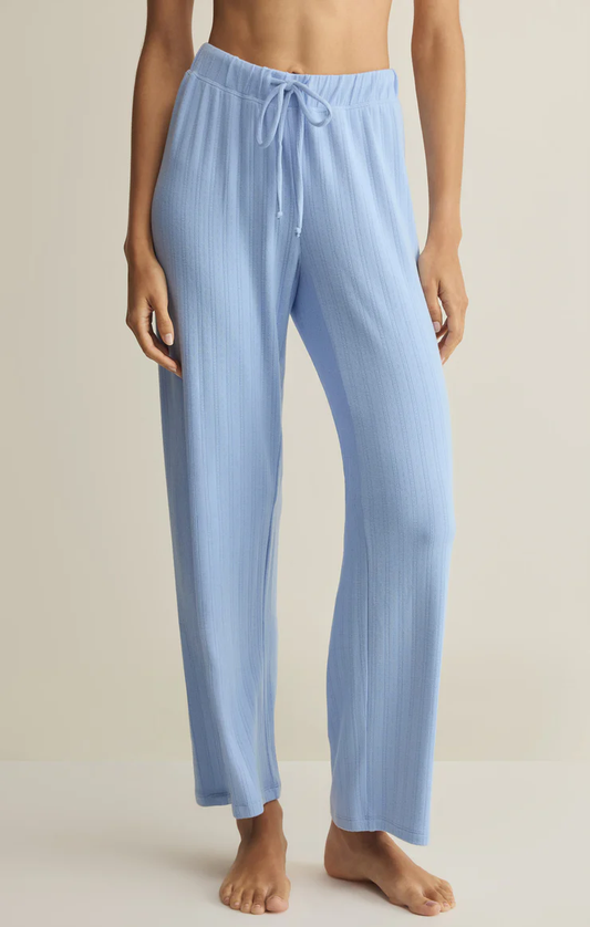 Z Supply Downhome Pointelle Pant- Ice Blue z