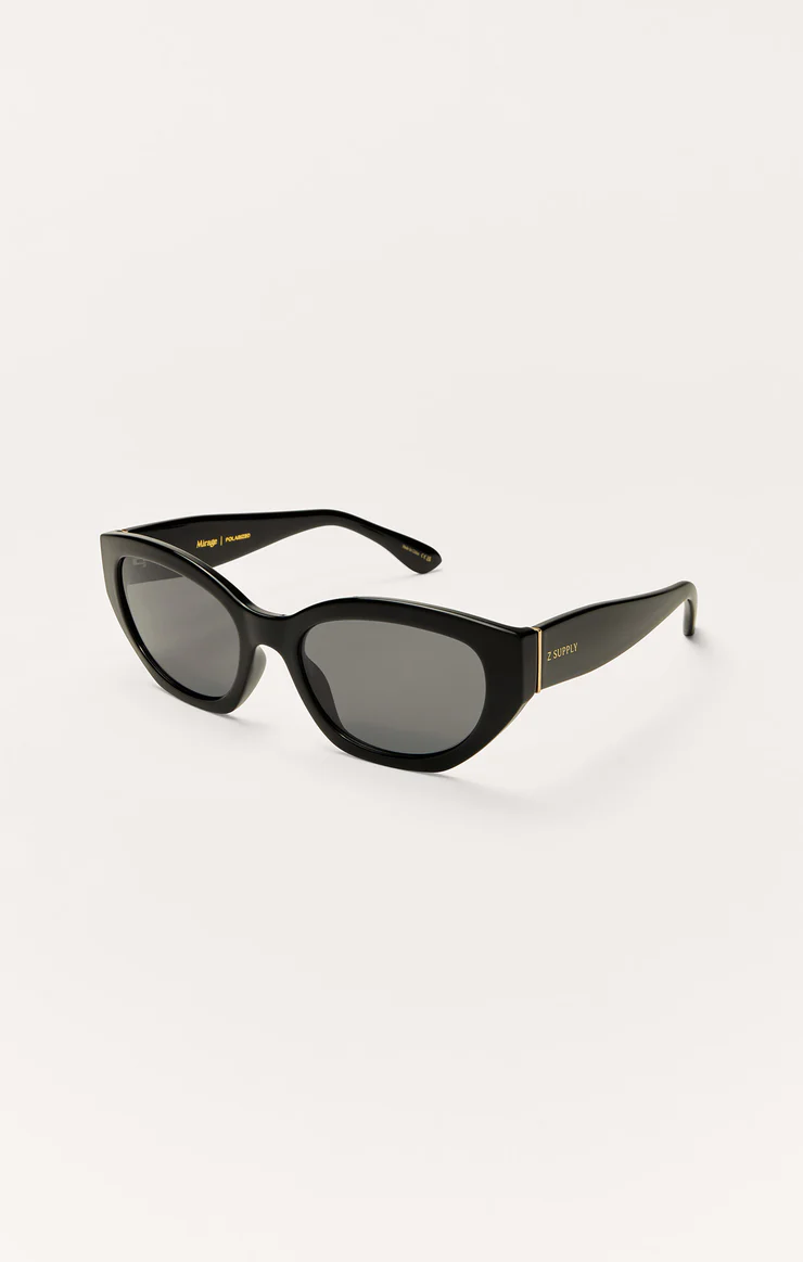 Z Supply Mirage Polarized Sunglasses- Polished Black