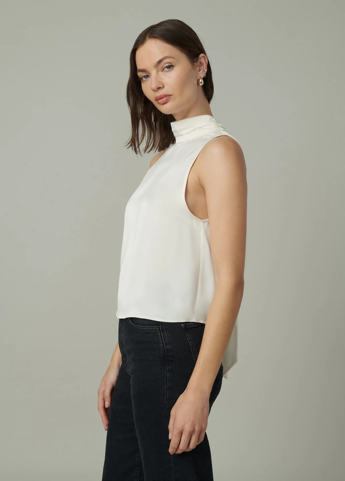 Joes The Sarah High Neck Top- Ecru