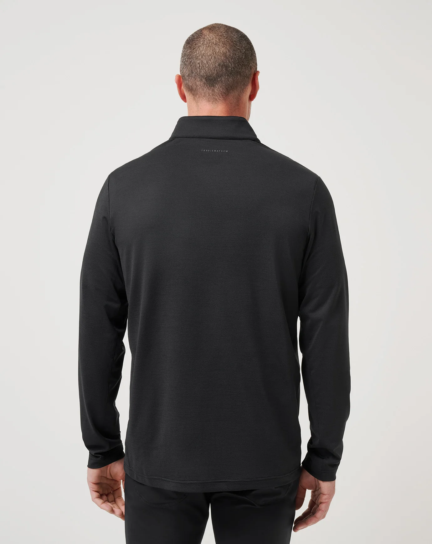 Travis Mathew Heater Pro Quarter Zip- Black