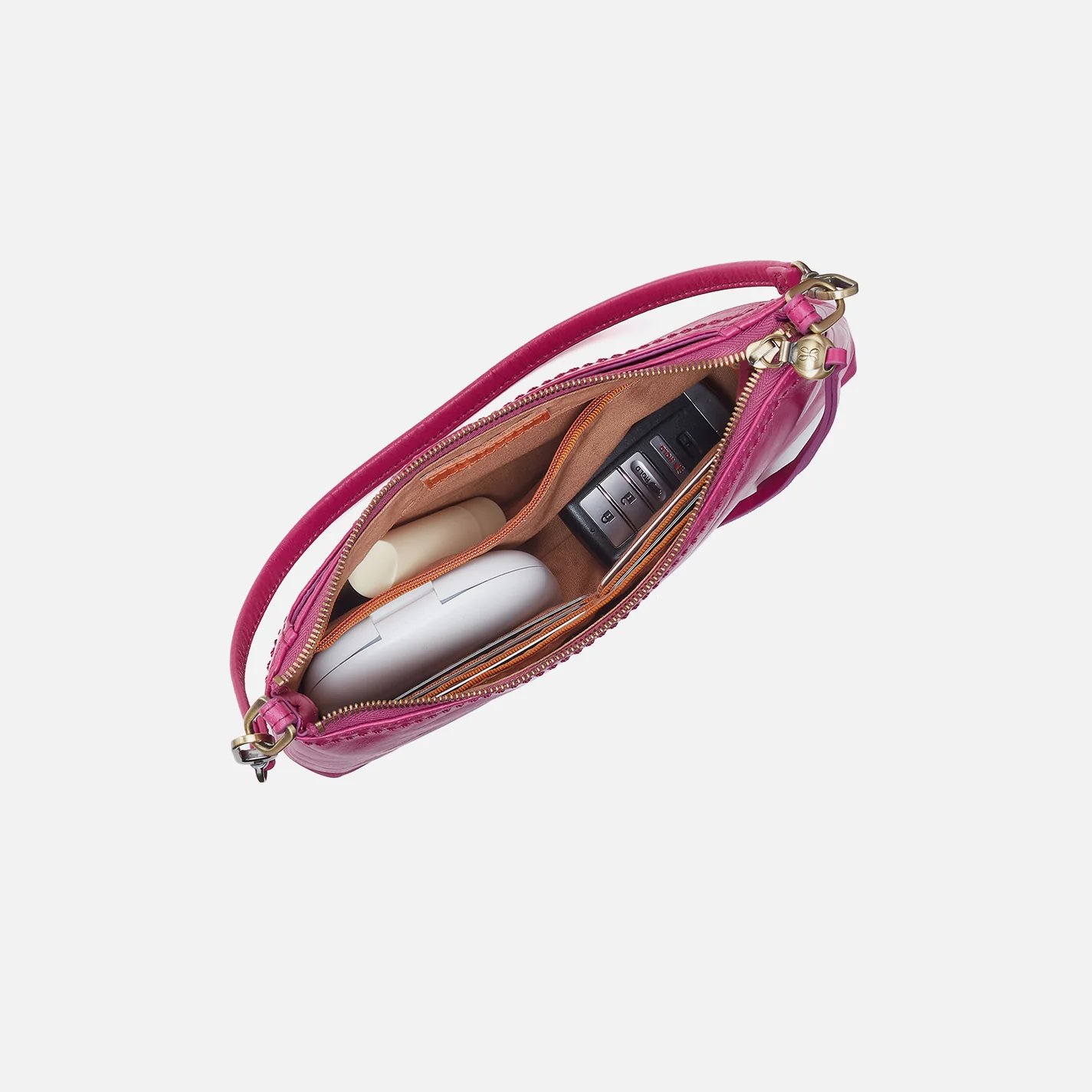 HOBO Darcy Crossbody in Polished Leather- Cactus Flower