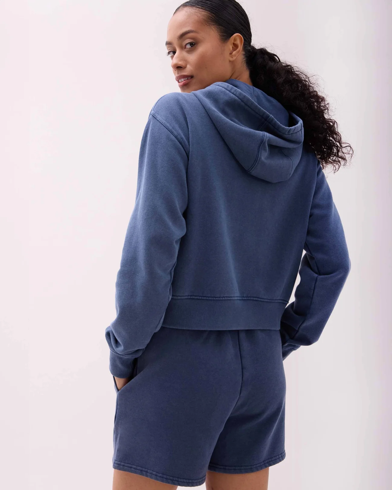Richer Poorer Poorer Recycled Fleece Hoodie- Mineral Moonlit Ocean