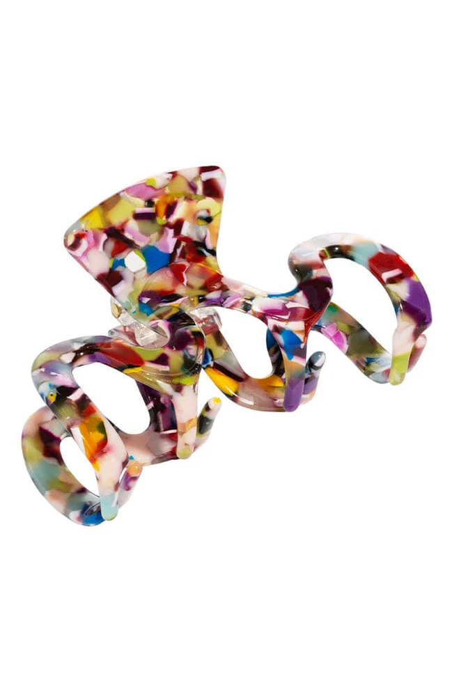 Wavy Jaw Hair Clip- Clor block