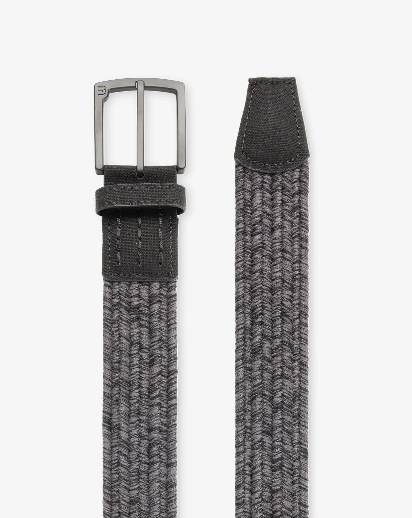 Travis Mathew Pueblo 2.0 Stretch Woven Belt- Heather Grey Pinstripe
