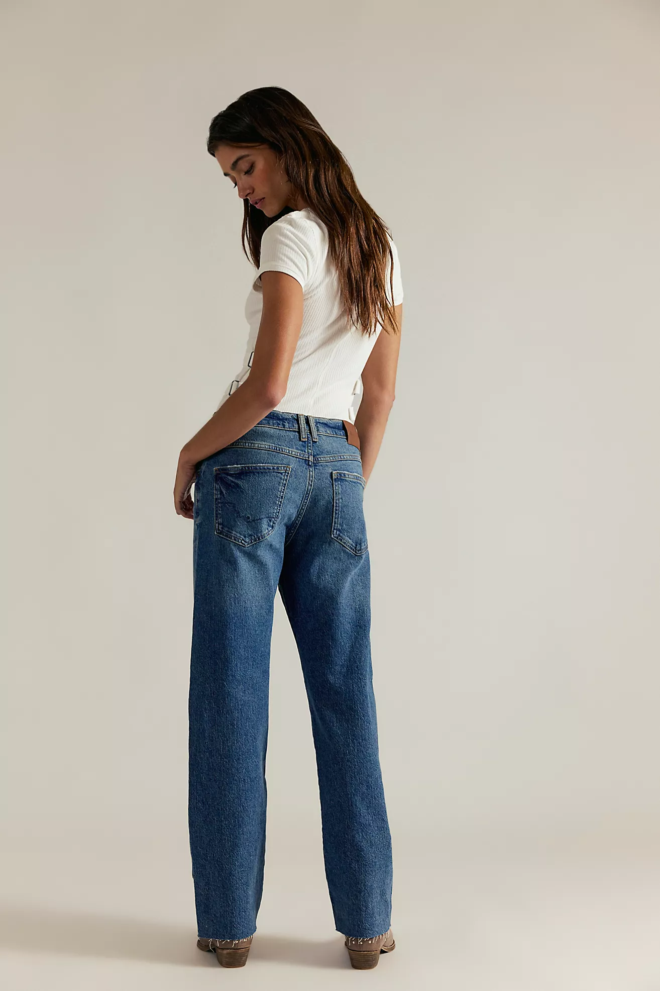 Free People Risk Taker Mid-Rise Jeans- Chance