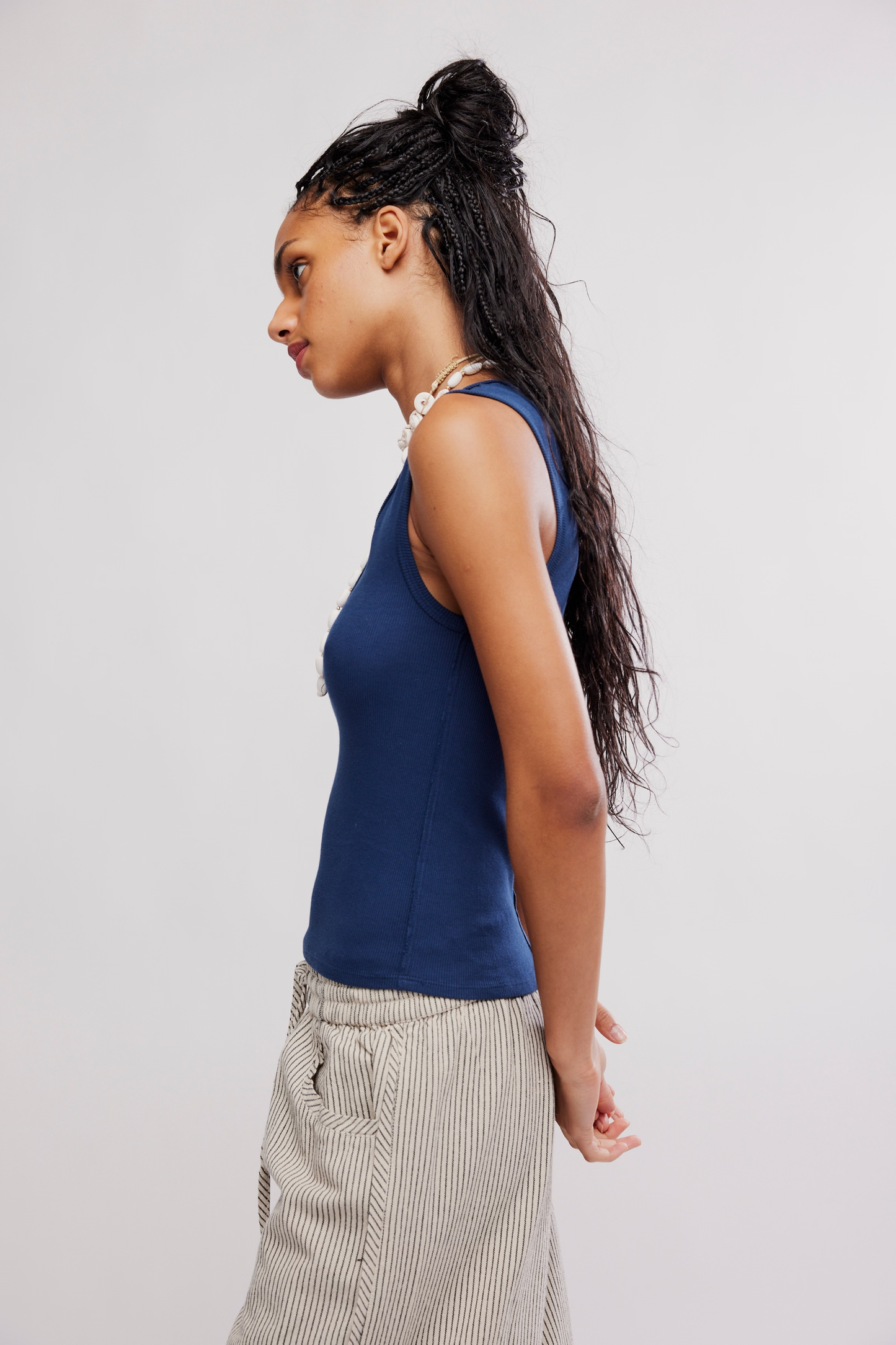 Free People Neria Tank- Deep Iris
