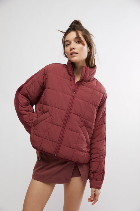 Pippa Packable Puffer Jacket- Sour Cherry